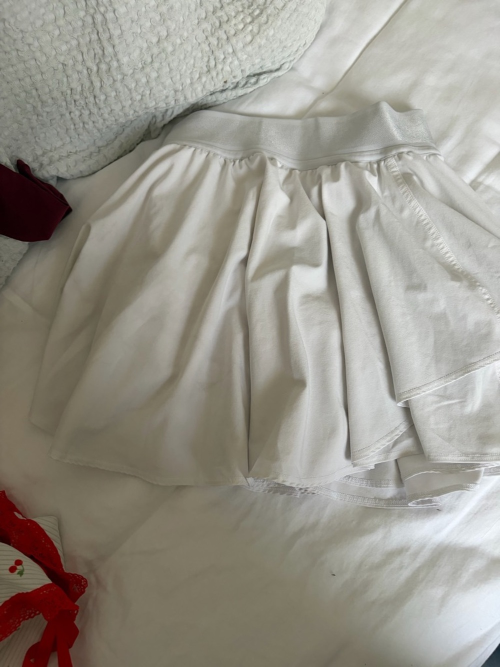 lululemon athletica White Pleated Mini Skirt